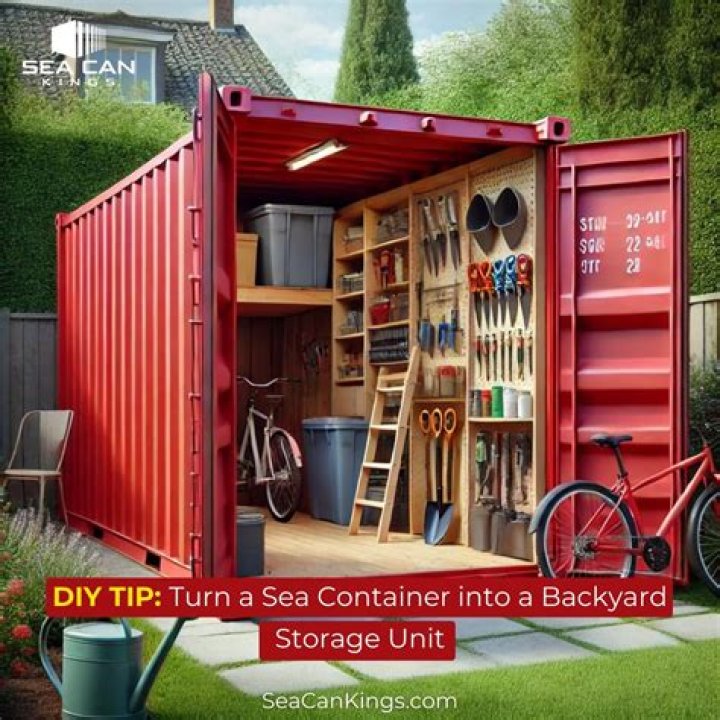 Can I put stuff from inventory into my rented storage container in my house?