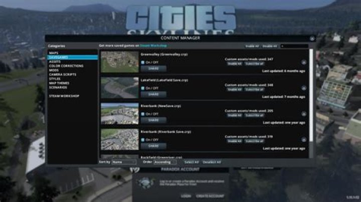 Cities skylines save game physically in folder but not appearing in content manager or load game menu
