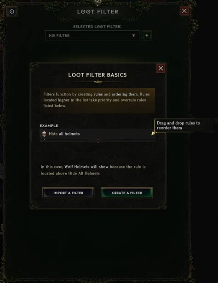 Does Diablo III have a loot filter?
