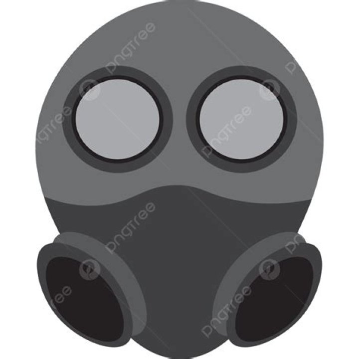 Gas mask icon on map