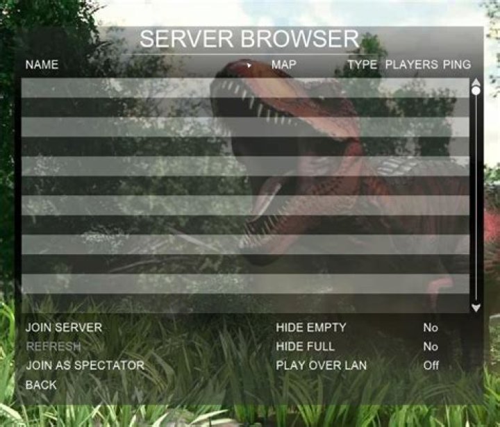 How can I find servers for Primal Carnage?