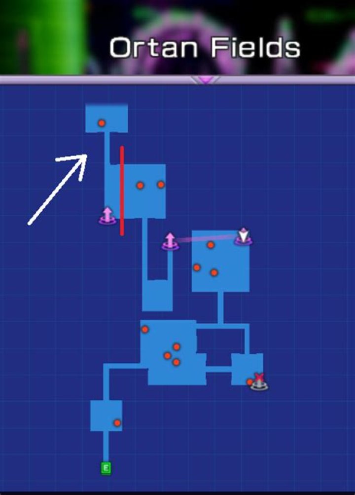 How can I get to the northern-most part of Ortan Fields?