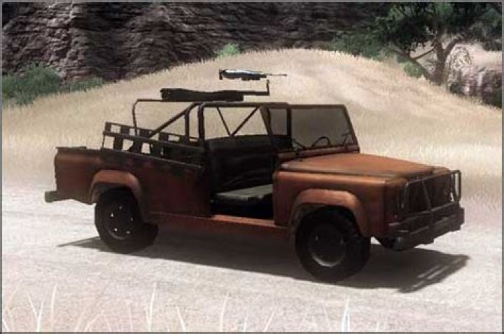 How can you tell the gun type on top of the jeeps in Far Cry 2?