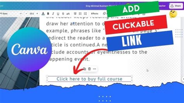How do I create clickable text that executes a command?