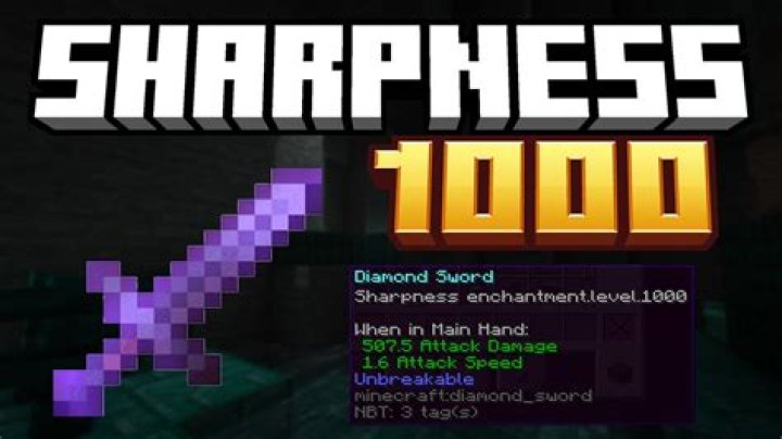 How do I get sharpness 1000 on a diamond sword or netherite sword on minecraft java edition? [duplicate]