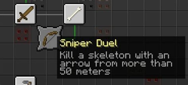 How do I get the "Sniper Duel" achievement in Minecraft?