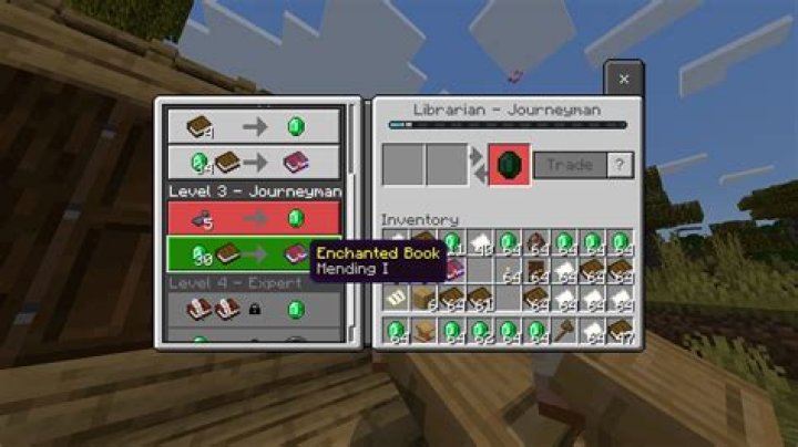 How do I make a villager trade items with lore and a name