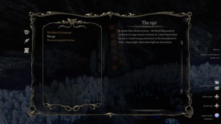 How do I proceed past this location with an eye and a blocked door?