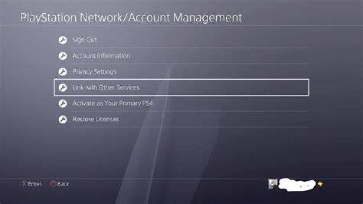 How do I see what streaming accounts are already tied to my PS4?