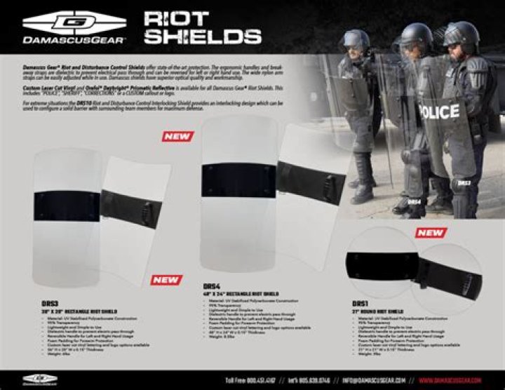 How do I shoot while carrying a riot shield?