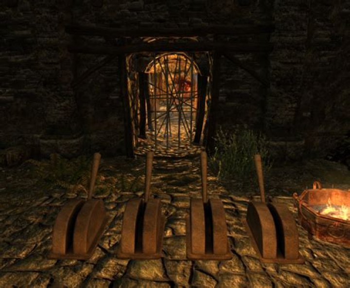How do you get past the four levers and gate in Harmugstahl?