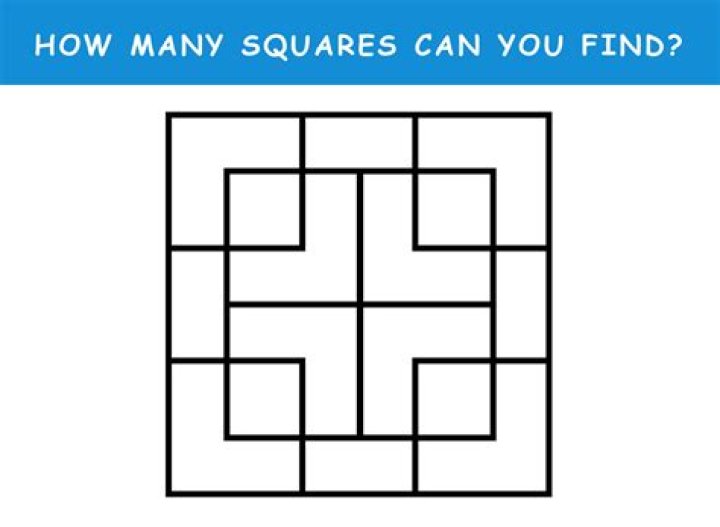 How many squares are in this image? Is there a method to check?