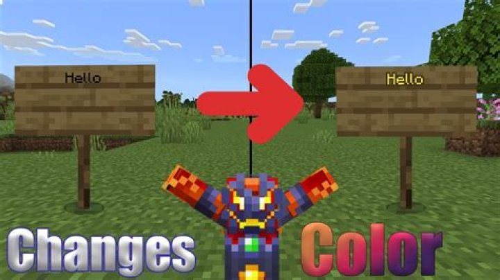 How to change sign text color in Minecraft?