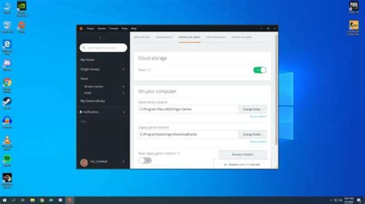 How to change the download location of games through Origin?