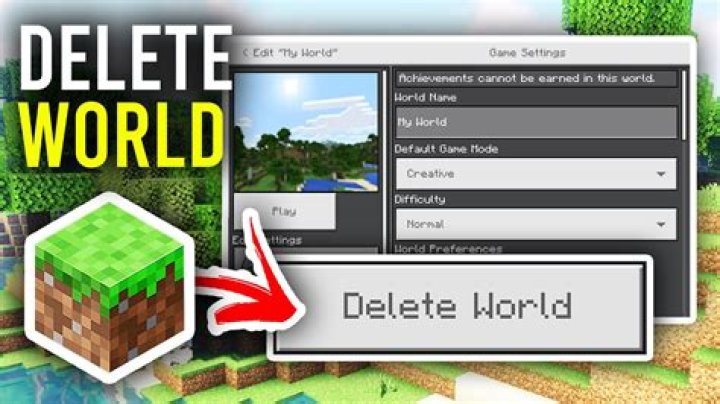 I can't delete worlds