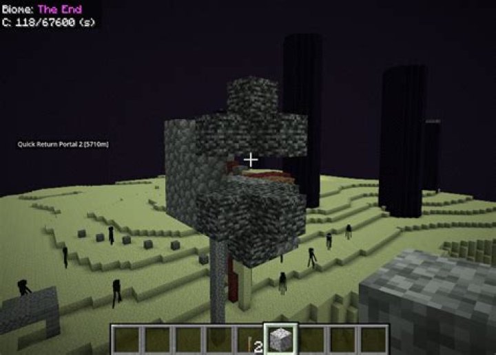 I deleted the portal to the end city in minecraft
