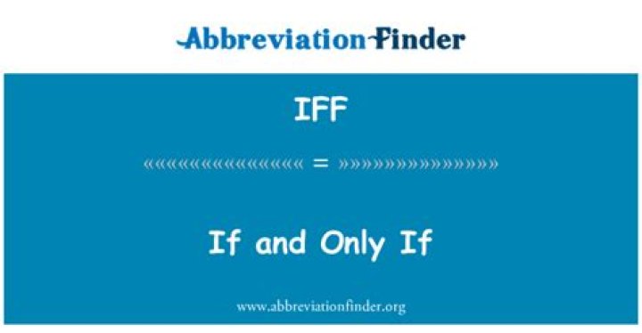 "IFF" (if and only if) vs. "TFAE" (the following are equivalent)