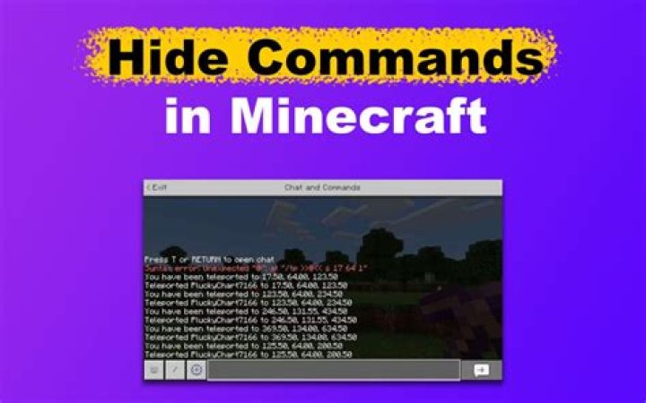 Is there a way to hide commands by a player?