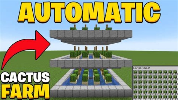 Minecraft Automatic Cactus Farming