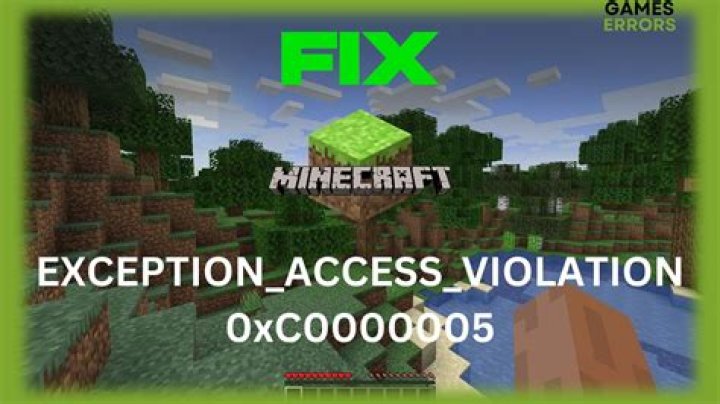 Minecraft crashes with "EXCEPTION_ACCESS_VIOLATION (0xc0000005)" [duplicate]