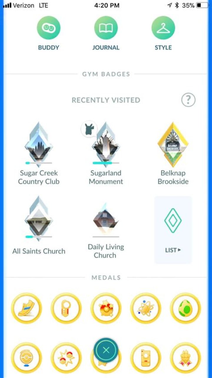 Pokemon Go: Gym Badge Over-completed?