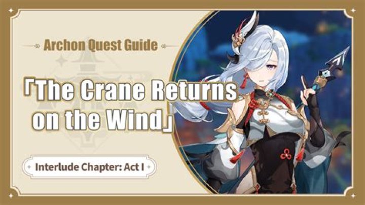 (Spoiler) Can the "The Crane Returns on the Wind" interlude quest be played "out-of-order"?
