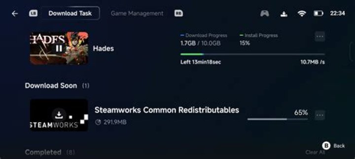 Steam download resetting to 0GB progress after restart