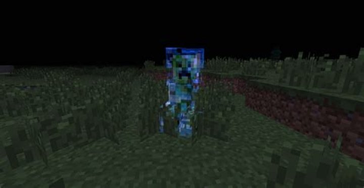 What happened to this creeper? It seems to have a blueish glow