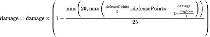 What is the minecraft armor equation