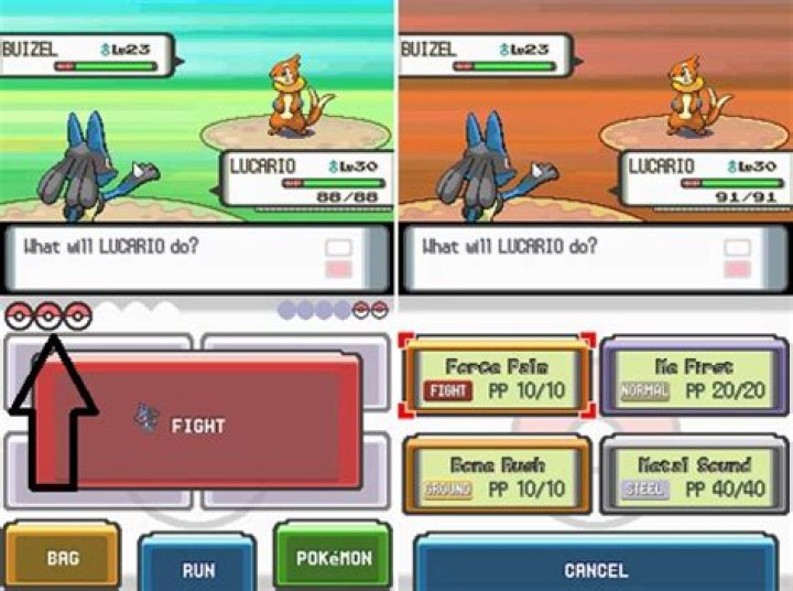 Why do my pokeballs shake in the battle menu?