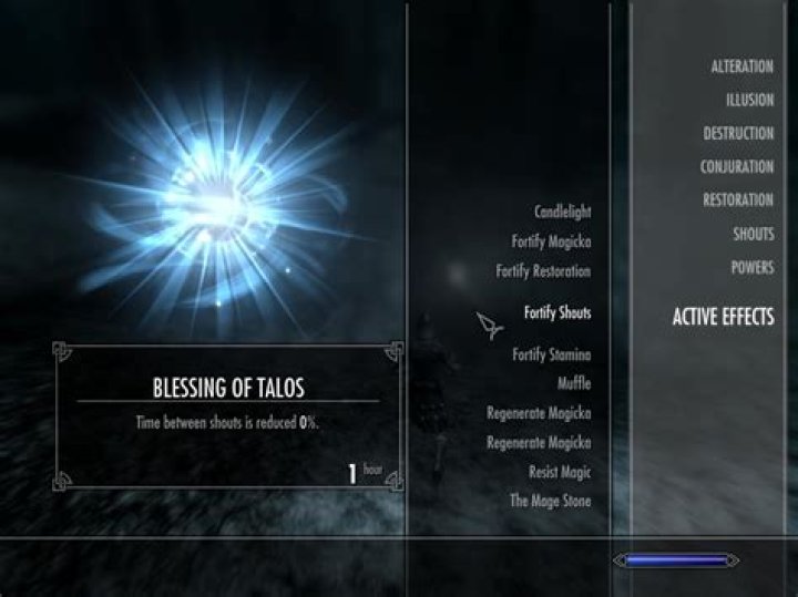 Why does the Blessing of talos have this effect?